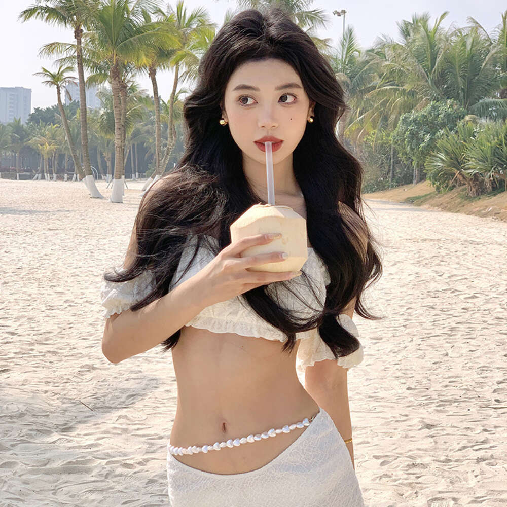 Ddmytiger Ddmytiger Internet Celebrity Spring Summer Vacation Style Set Mind Machine One Shoulder Strap Swimsuit Women S Pure Desire Sexy Wrapped Skir