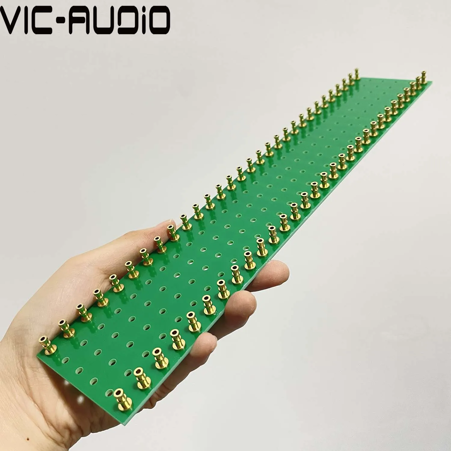 1PC 60 Posts Tag Strip Turret Lug Board Black Yellow Green Round Gold Plated For Hifi Vintage Audio Guitar AMP DIY 300*60*2mm
