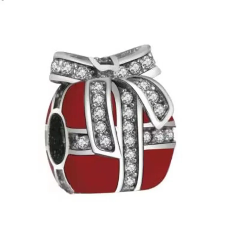 New European charm Christmas gift, snowman, wooden horse, monster, suitable for Pandora bracelet DIY female jewelry