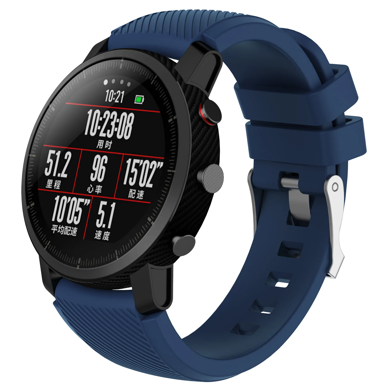 22mm Strap for Samsung Watch 46mm/3 45mm/Gear S3 Classic/Frontier Silicone Bracelet Amazfit GTR/Stratos/Pace Huawei Watch 4/GT 2