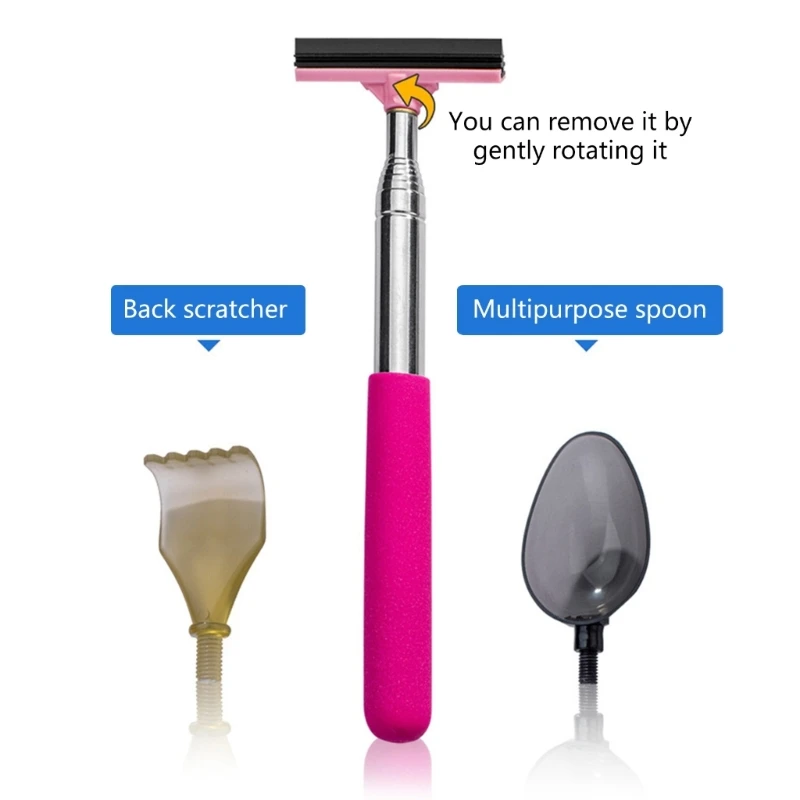 Standard Professional All-Purpose Window Squeegee for Car Side 2025 Mirror Window new Cleaner Telescopic Pole 86cm/33.8''
