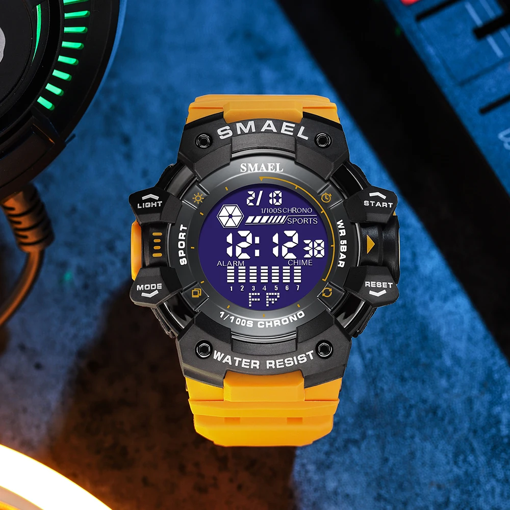 SMAEL Watch for Men Outdoor Sport Digital new Watches Electronics LED Men's Wristwatch 2025 Student Countdown Stopwatch Clock Male