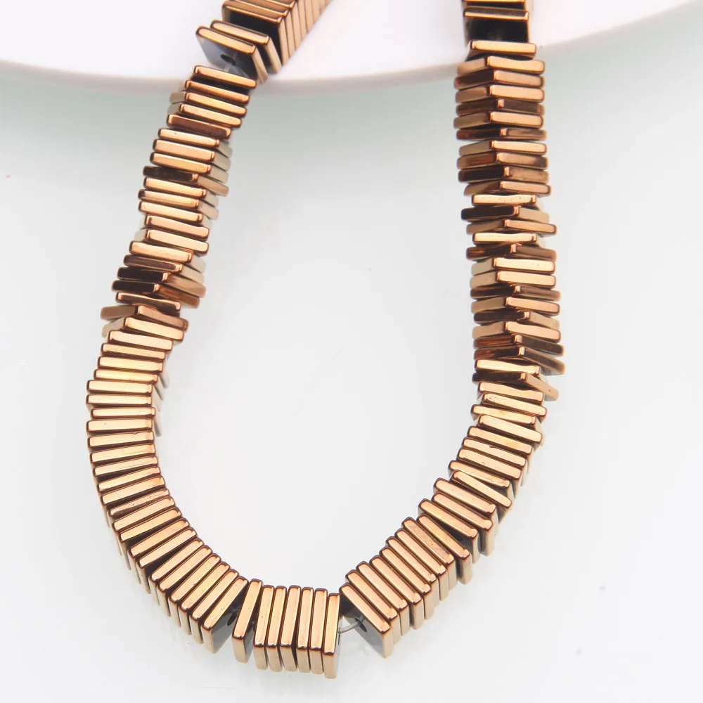 Hematite Square Slice Spacer Beads for Jewelry Making Bracelet Beading Diy Handmade Necklace Findings Accessories new 2025 6mm wholesale