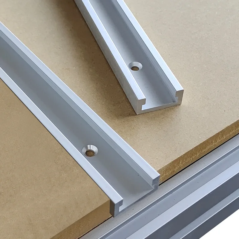 Aluminium Alloy T-track Slot Miter Track Jig Fixture T-Slot -Woodworking Chute Rail - T Slider Fixture Slot Slide Limit Guide