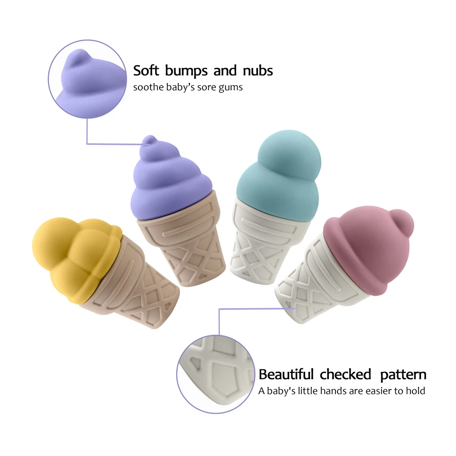 Kids new Soft Silicone 2025 Stacking Montessori Toys Stacker Blocks Early Educational Toys Newborn Teether Toy Game Accessories
