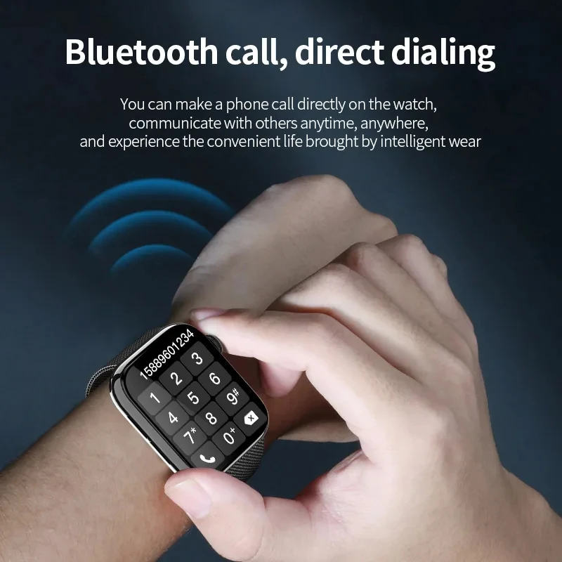 New 2023 Bluetooth Call Watch 9 Smart Watch Men Siri NFC GPS Tracker Blood Pressure Heart Rate Sports Smartwatch For Apple Watch