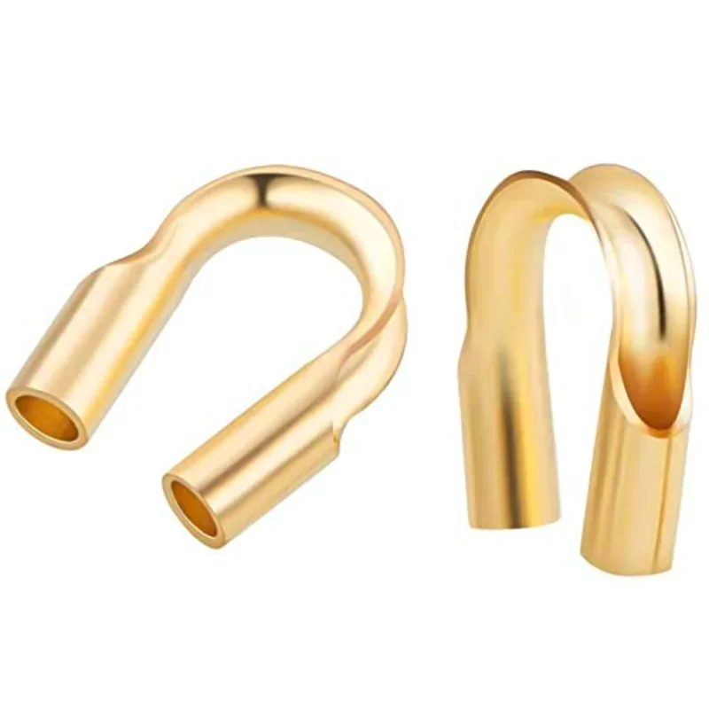 30 2025 PCS 14K Gold Filled new Wire Guardian Wire Protector U Shape Findings for DIY Jewelry Making