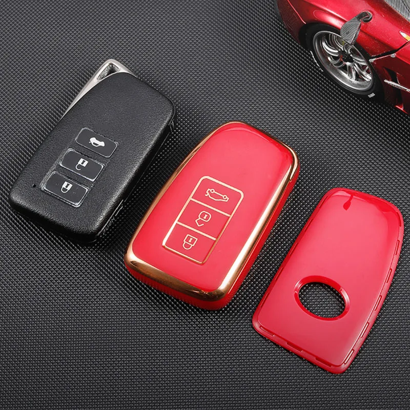TPU Car Key Case Cover for Lexus RX350 NX300 Es300h Rx450h GS300 GX470 IS250 ES350 LX570 GX460 Nx300h Is300h Shell Fob Holder