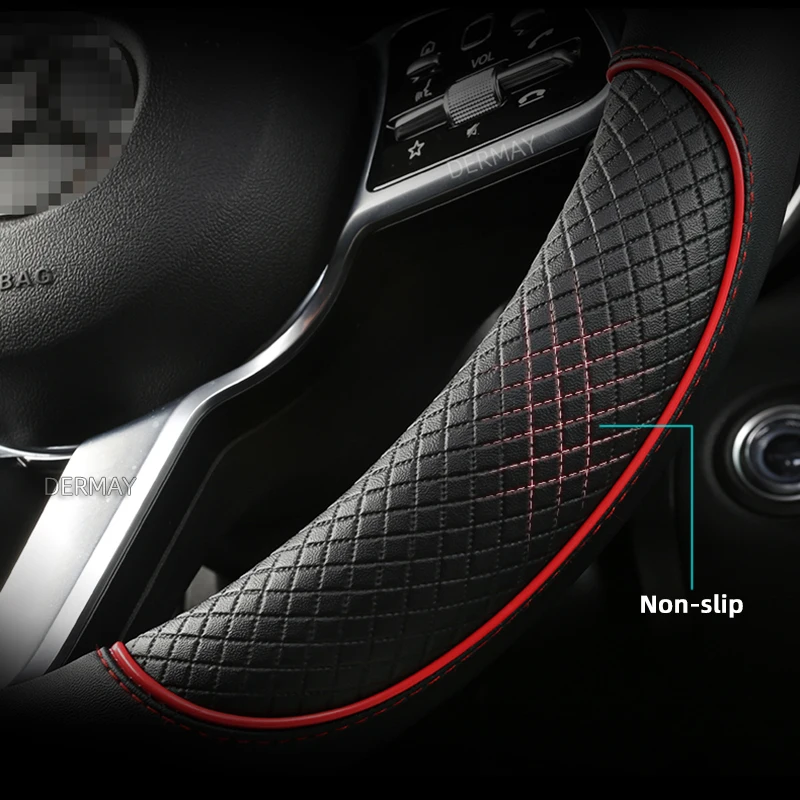 for Seat Arona FR Xperience 2017~2021 Car Steering Wheel Cover PU Leather Non-slip Auto Accsesories Fast Shipping
