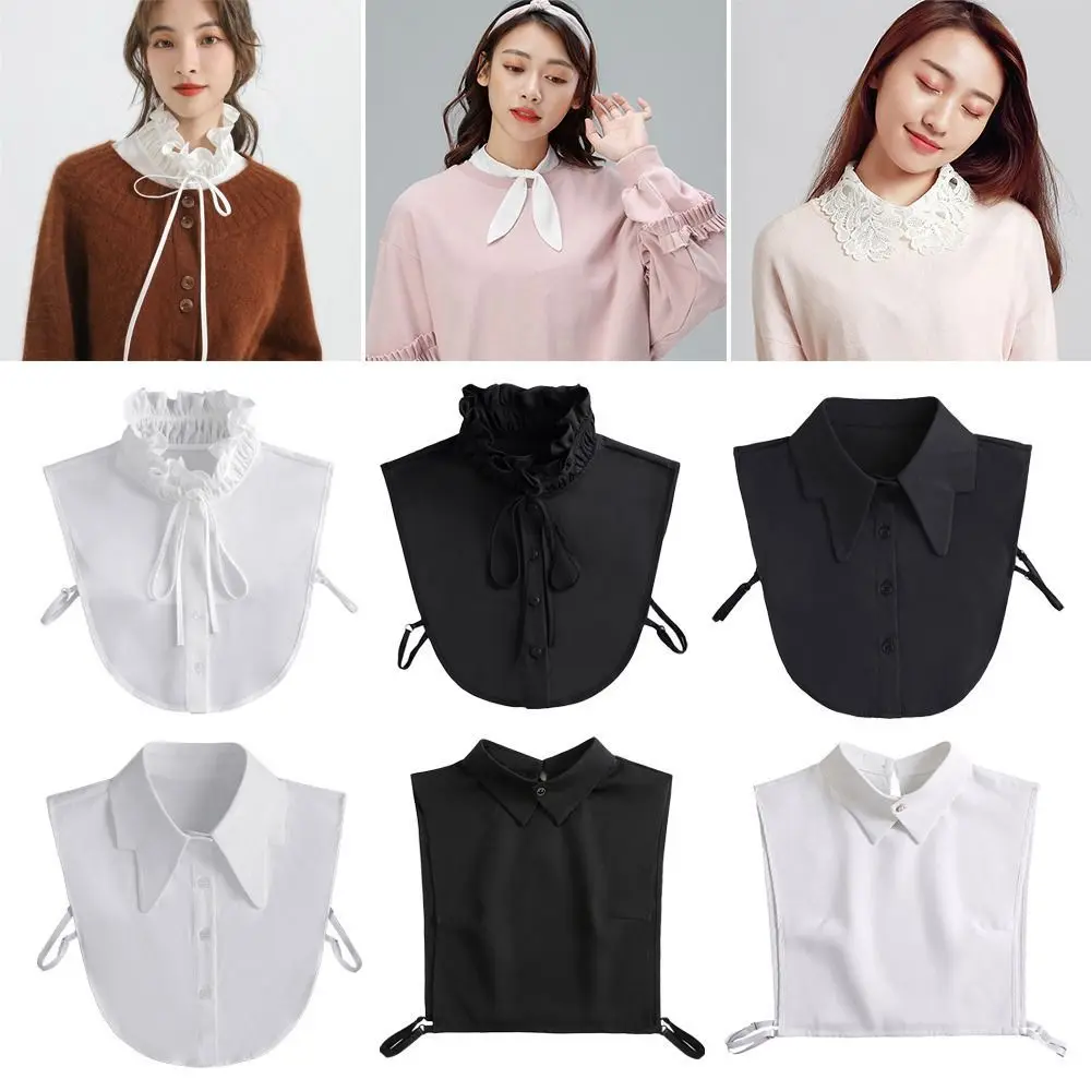 Shirt Fake new Collar Vintage Stand Detachable Shirt Collar Women Blouse Sweater Shirt 2025 Collar False Collar Lapel Top Collars Decor