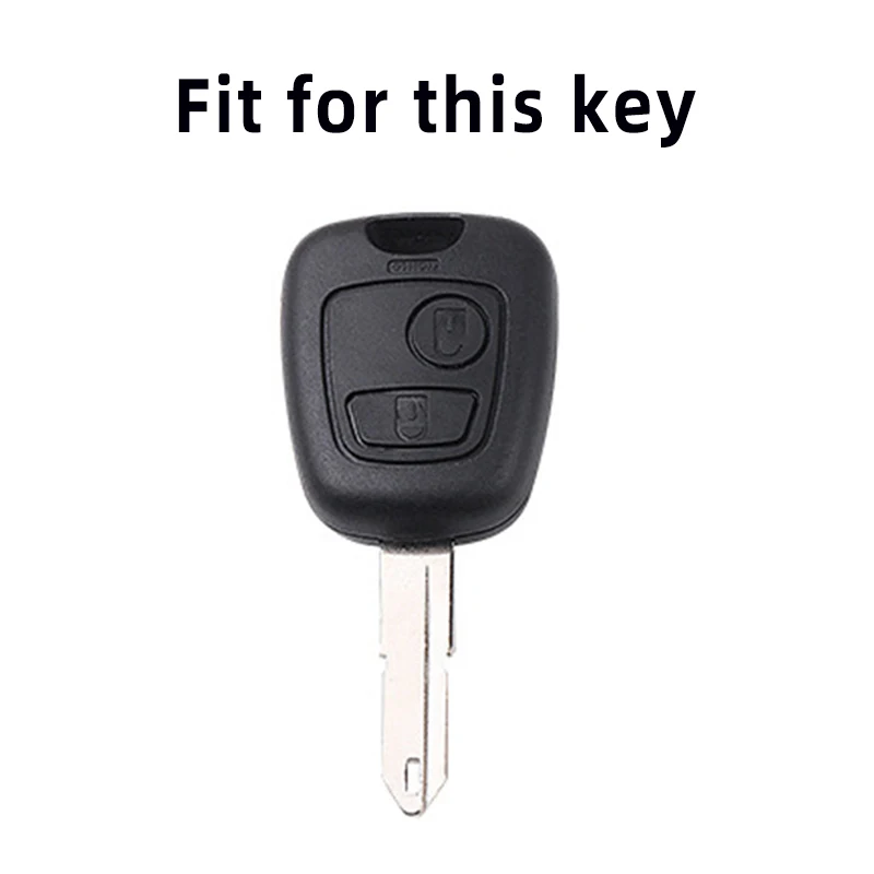 TPU Car Remote Key Case Cover Shell Fob Keychain For Peugeot 107 206 207 307 For Citroen C1 C2 C3 C4 For Toyota Aygo
