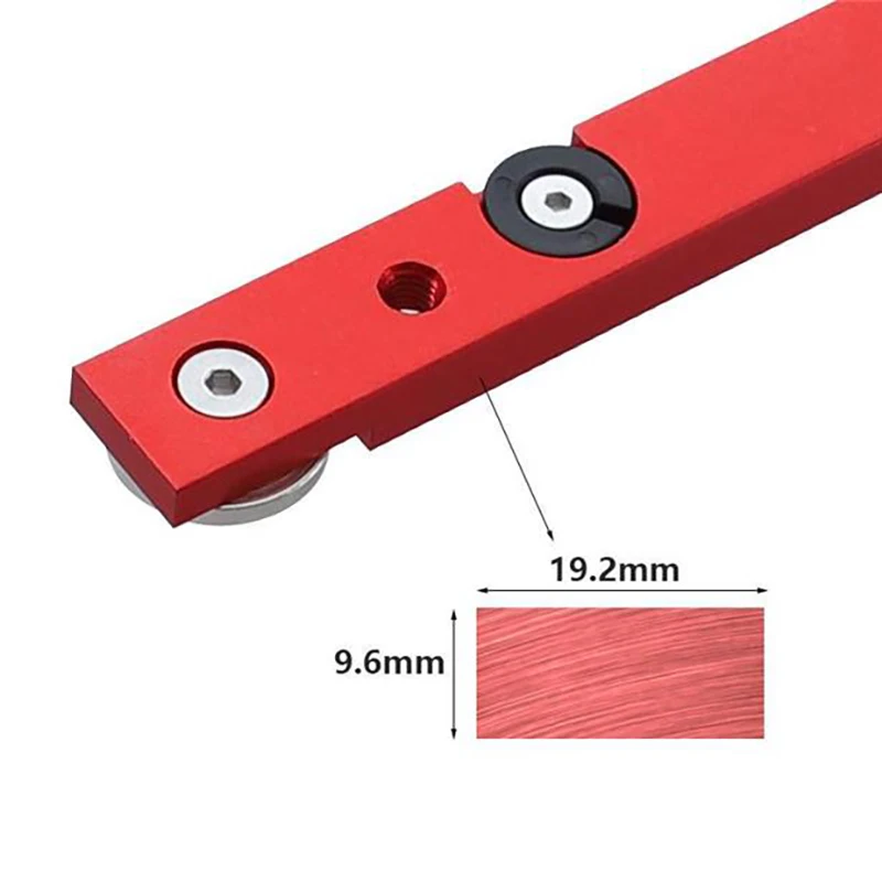 Table Saw Miter Bar Slider Gauge Rod T Slot Miter Track M6/M8T Screw Fixture Slot Aluminum Alloy for DIY Woodworking Router