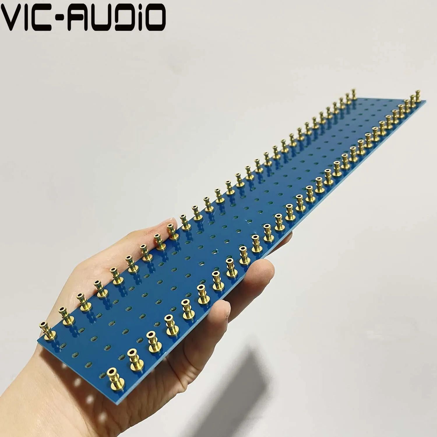 1PC 60 Posts Tag Strip Turret Lug Board Black Yellow Green Round Gold Plated For Hifi Vintage Audio Guitar AMP DIY 300*60*2mm