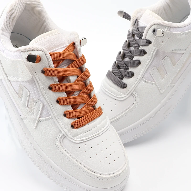 Elastic 2025 Laces Sneakers No Tie Shoe laces 8MM Widened Flat Shoelaces without ties new Kids Adult Sports Shoelace Shoes Accessories