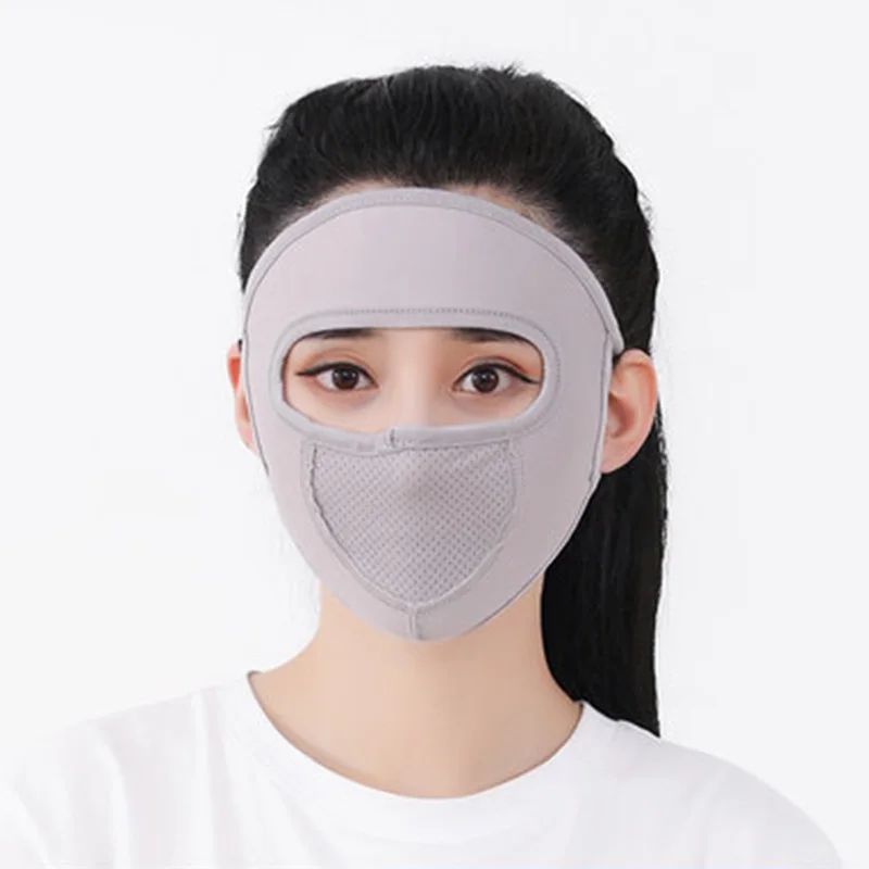 Ice Silk Sunscreen Mask Outdoor Sports 2025 Anti-UV Face Mask new Cycling Breathable Anti-dust Face Cover Women Girls Hanging Ear Mask