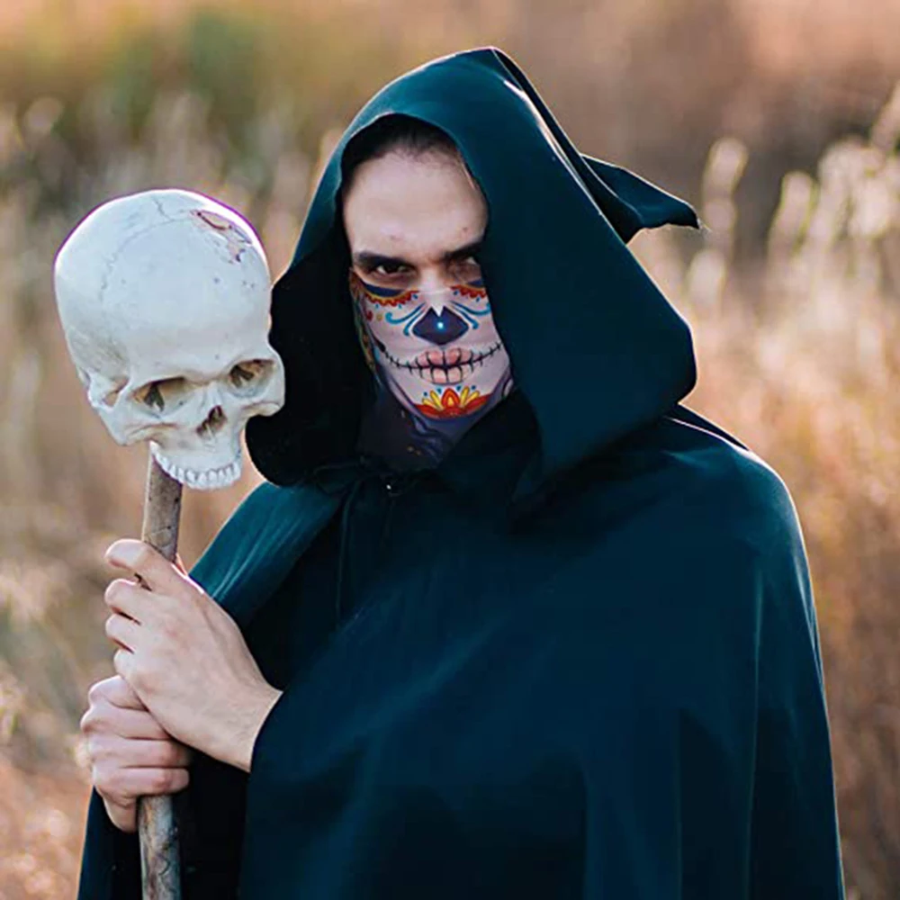 Breathable Bandana Tube Buff Men Hiking Cycling Neck Warmer Windproof Balaclava Superhero Ski 2025 Mask new Cosplay Mask Halloween Summer