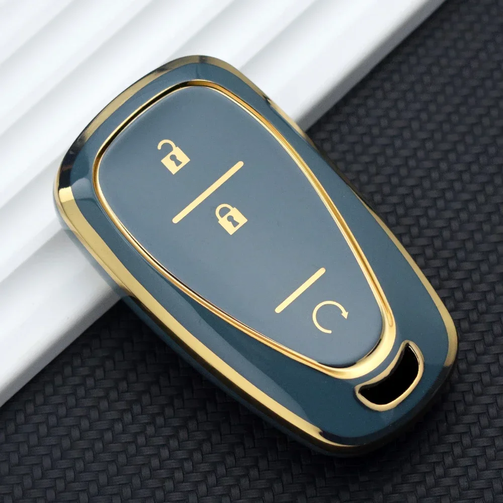 For CHEVROLET Cruze Spark Camaro Volt Bolt Trax Malibu Captiva Equinox Trax Tracker AVEO Lova TPU Car Key Case Key Cover