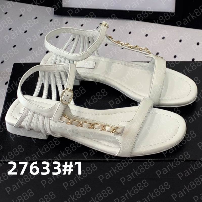 2024 Summer Womens Sandals Designer Luxury Flat Heels Fashion Casual Comfort Flat Sandal