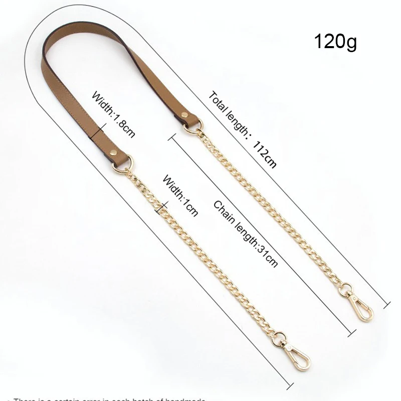 Cross Pattern Chains Strap Handbag Handles Shoulder Straps Luxury Design Gold Bag Chain Strap Replacement Leather Bags Straps