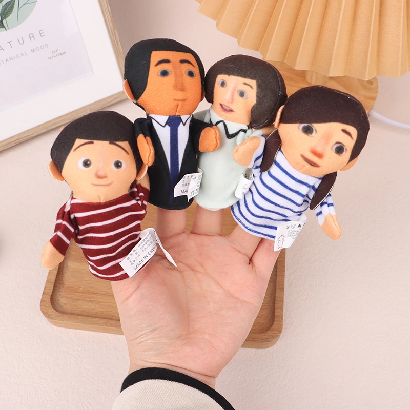 Puppets Children'S Hand Puppet new Stuffed Toys Finger Puppets 2025 Soft Toy Plush Toys Hand Puppets Children Seeds Family Member Puppet