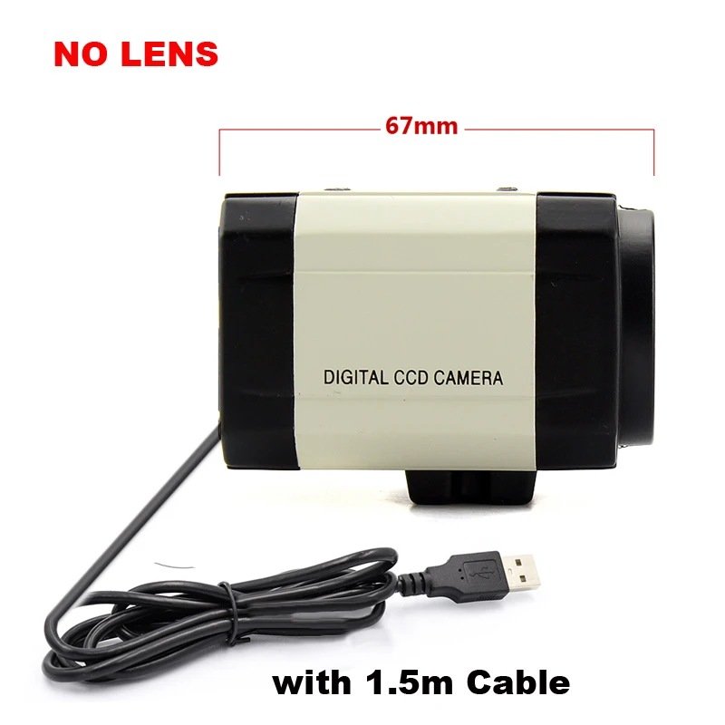 SMTKEY 4MP 30fps 2560x1440 Industrial USB Camera 5-50mm / 2.8-12mm / 6mm Varifocal Lens High Speed UVC PC WebCam Support OTG