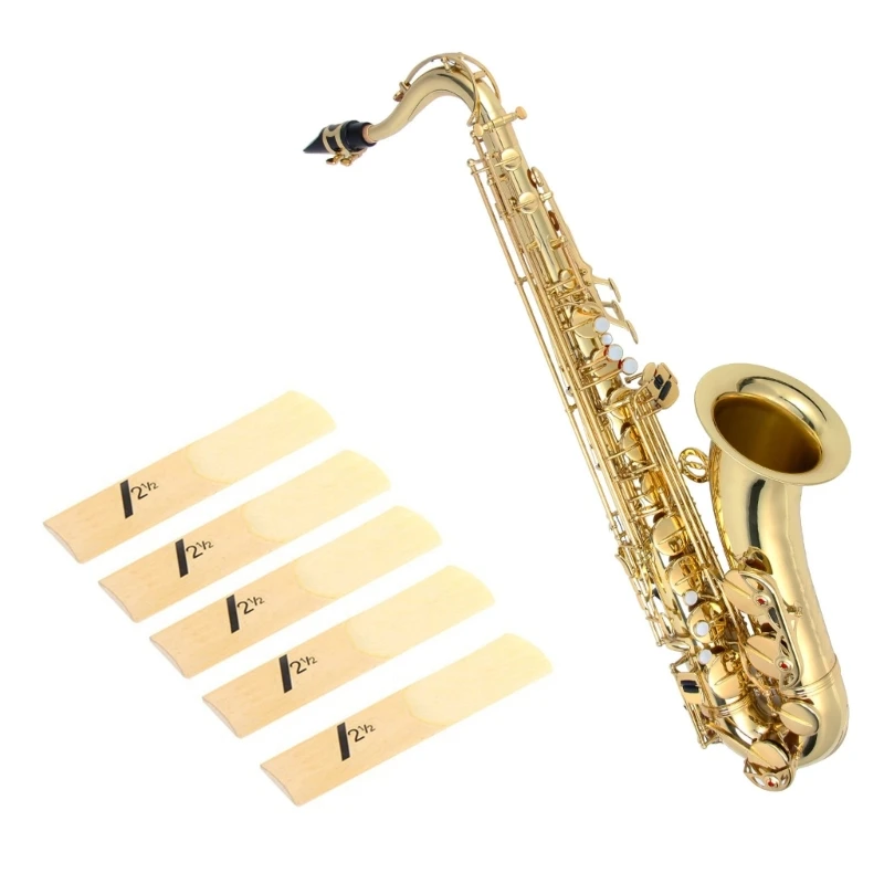 M5TC 10pcs Bb Tone Clarinet Reed 1.5/2.0/2.5/3.0/3.5/4.0 Strength Traditional Reeds with Thinner Reed Tip & Unfiled Cut