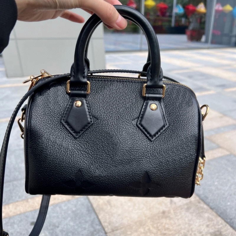 Top Designer Bag Black Leather Embossed Women Handbag Luxury Brand Crossbody Shoulder Bag High Quality Tote Fashion Purse