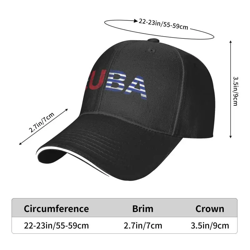 Custom Cuba new Baseball Cap Women Men Breathable Cuban Flag Dad 2025 Hat Streetwear