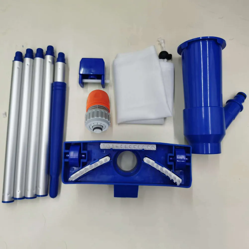 Pool Vacuum Cleaning Kit Clean Bottoms Net For Pool Filter Swimming Pool Vacuum Cleaner Set Cleaning Skimmer Pools Products Tool