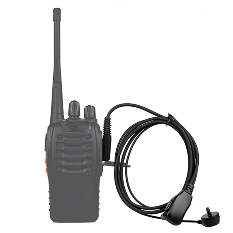 2 Pin PTT MIC Headset Covert Acoustic Tube In-ear Earpiece For Kenwood TYT Baofeng UV-5R BF-888S CB Radio Accessories