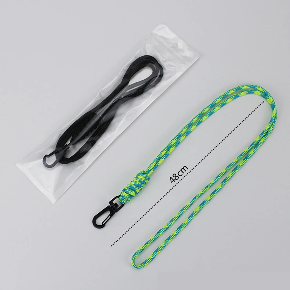 Rotatable Buckle new Key Ring Paracord Lanyard Keychain High Strength 2025 Cord Lanyard Mobile Phone Keychain Whistles Cord Wrist Strap
