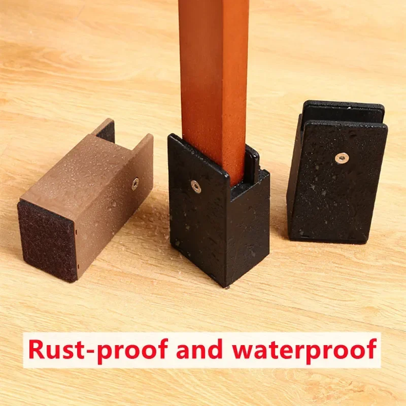 Adjustable Furniture Leg 2025 Risers Bed Foot Pads Heavy Duty Square Round 2 new 4 Inch Sofa Table Chair Leg Risers with Screw Clamp