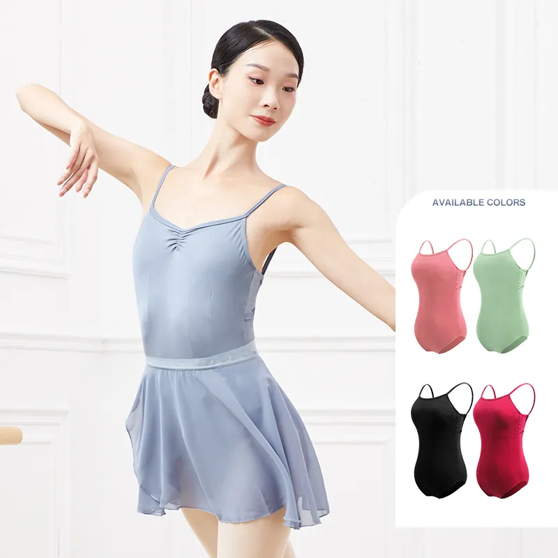 Ballet Leotards for Women Girls Backless Camisole Dance Gymnastics Leotards Adults Sexy Ballerina Bodysuits Woman Swimwear