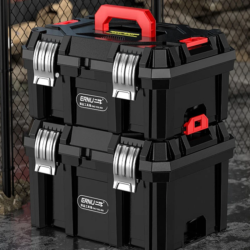 Multifunctional Large Tool Box Waterproof Shockproof Sealed for Household Storage Electrician Woodworking Plastic Tool Box