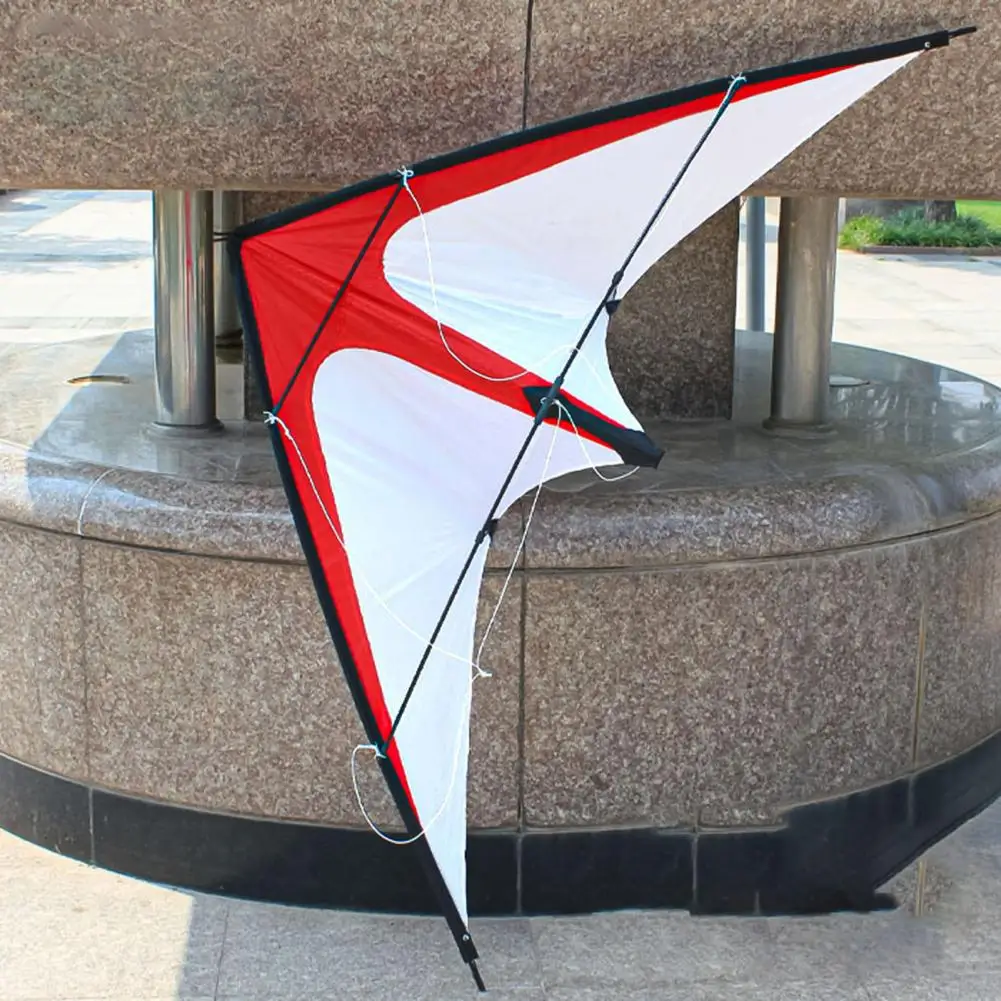 Kite Colorful Large Sound 1.2M Triangle Stunt Kite for Children Triangle Dual Line Stunt Kite outdoor sports Toys for Kid Gift