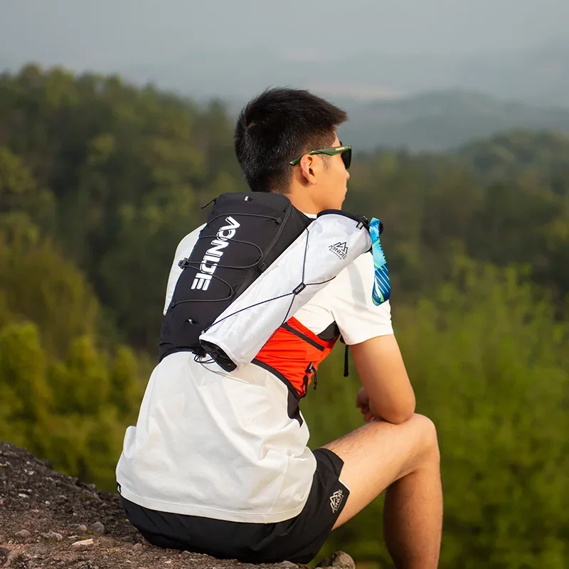 AONIJIE E4418 C9112 Lightweight External Hiking Pole Storage Bag Fish Bone Pocket Opening Tightening Buggy Bag