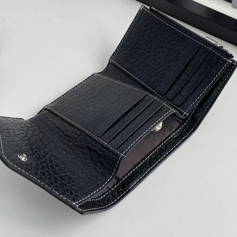 Genuine Leather Lady Wallet 2023 New High-End Elephant-Print Short Money Clip Multi-purpose Pocket Cowhide Purse