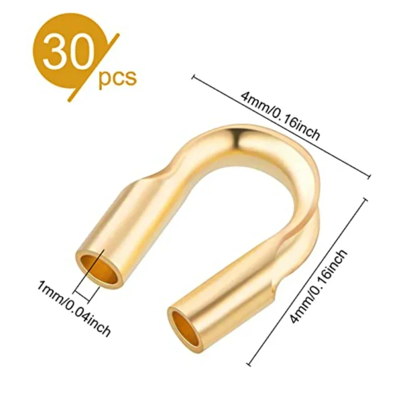 30 2025 PCS 14K Gold Filled new Wire Guardian Wire Protector U Shape Findings for DIY Jewelry Making