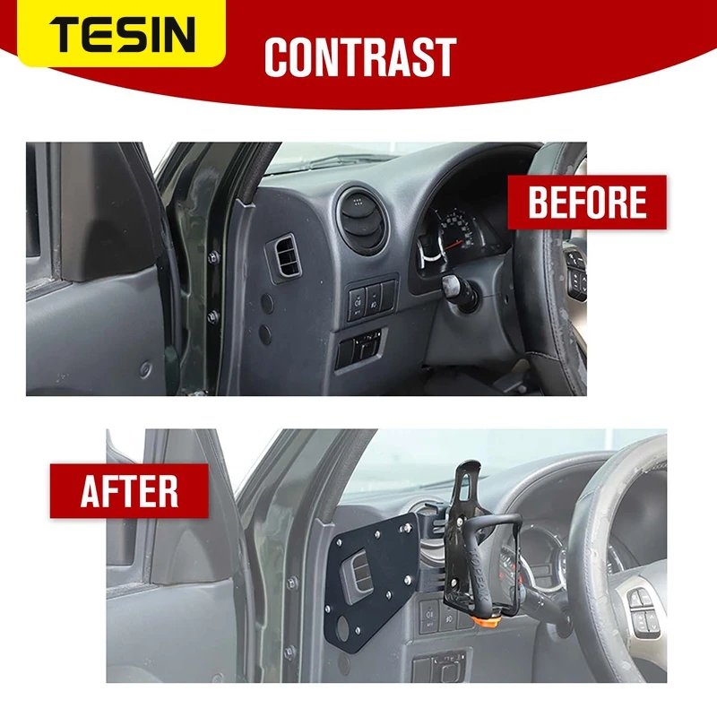 Car Air Conditioning Vent Outlet Water Bottle Cup Phone Holder For Suzuki Jimny 2007-2017 Drink Holders Interior Accessories