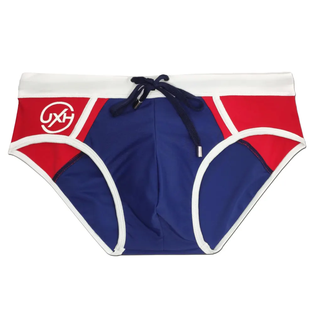UXH Brand Swimwear Men Briefs Mens Bathing 2025 Summer Padded Push-up Swim pants Swimsuit Male Swimming Sport new Beach Surfing