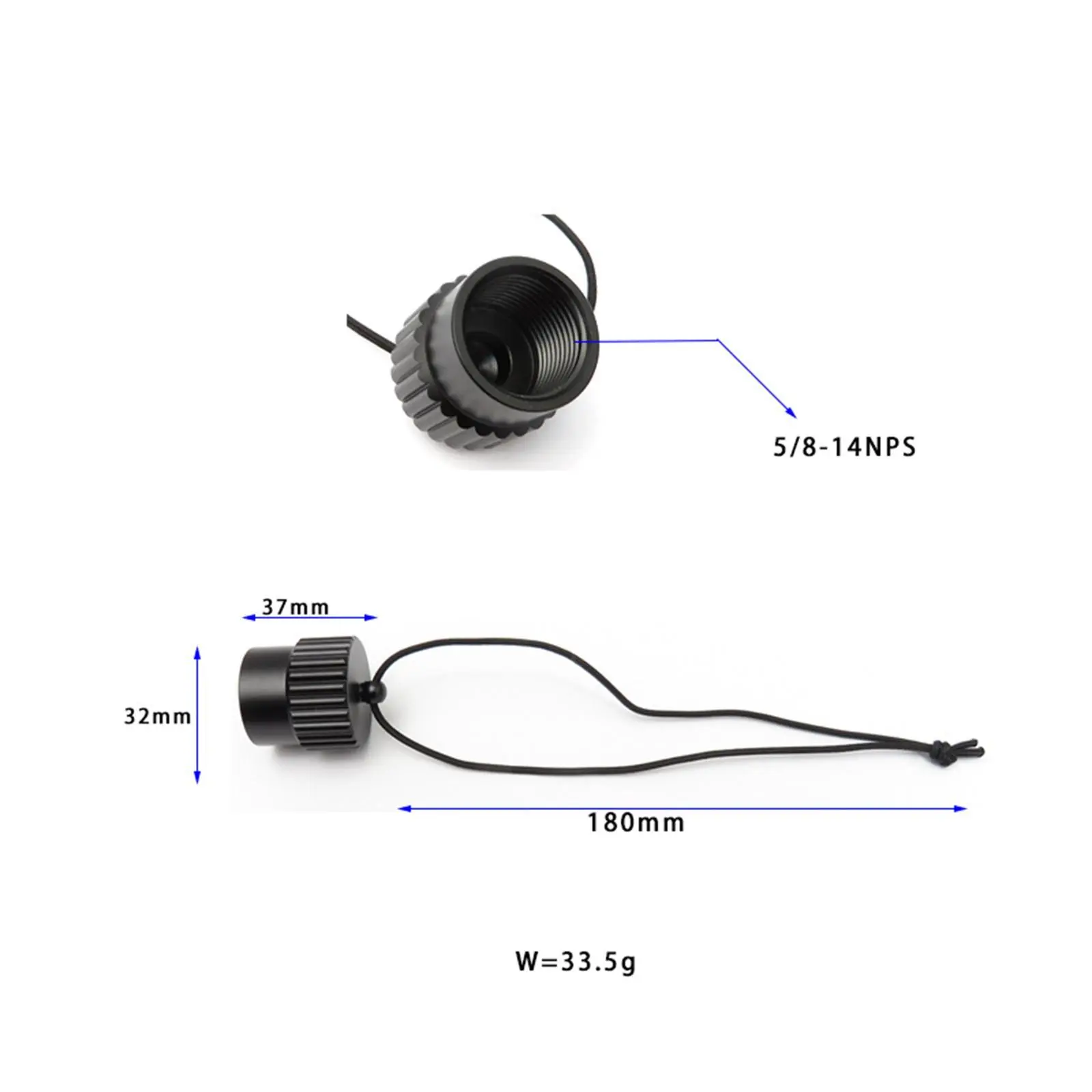new 2025 Outdoor Tank Threaded Dustproof Plug Cap Diving Tank Cover