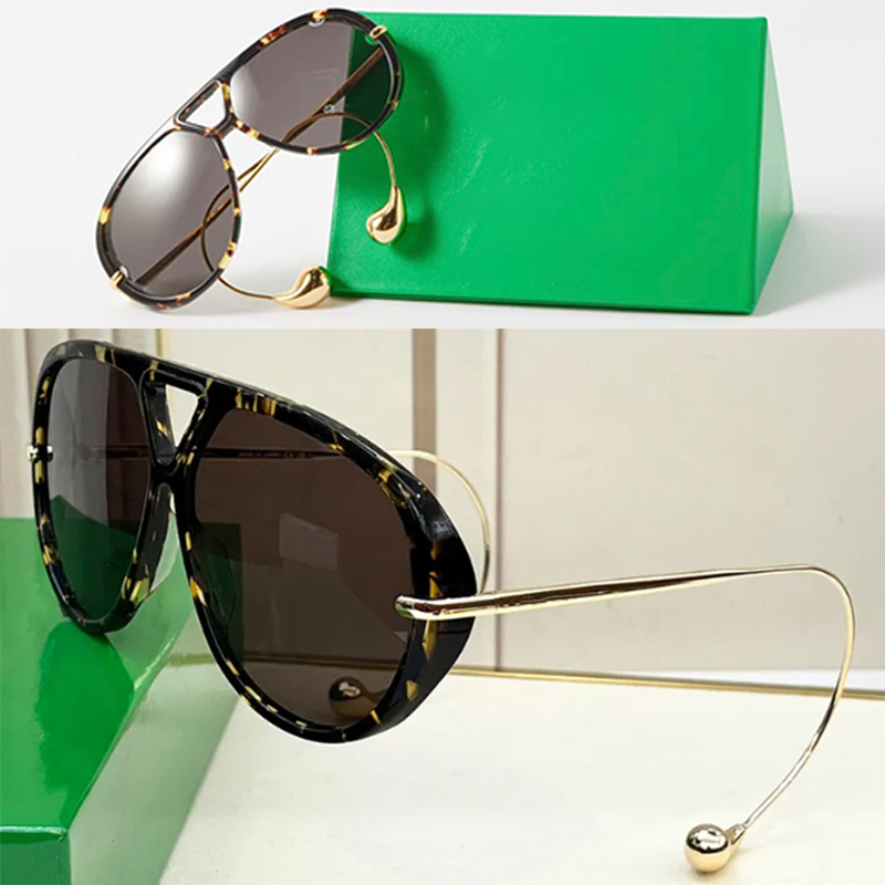 Innovative Pilot Designer Sunglasses Women Men 1273 1274 Goggles Anti-UV400 Metal Full Frame Oval Sunglasses Radiation Protection Glasses