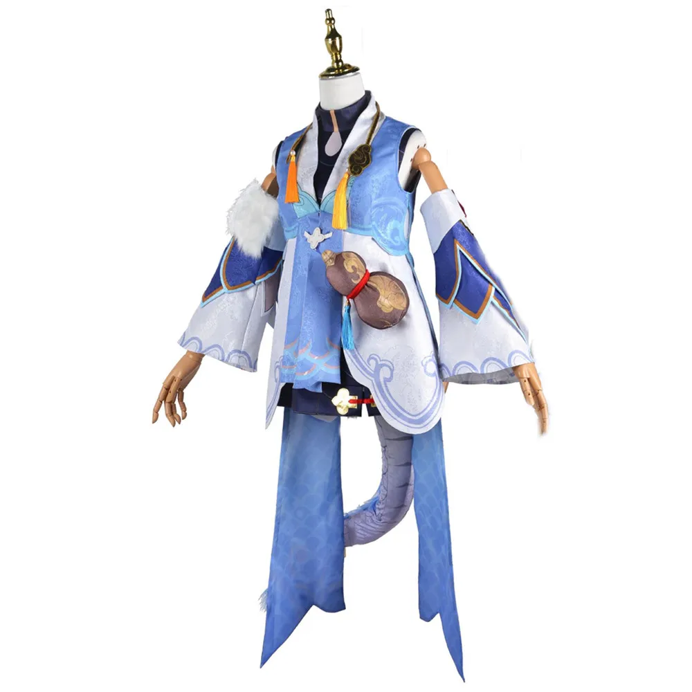 Game Honkai Star Rail Bailu Cosplay Costume Wig 2025 Set Halloween For new Woman Clothes