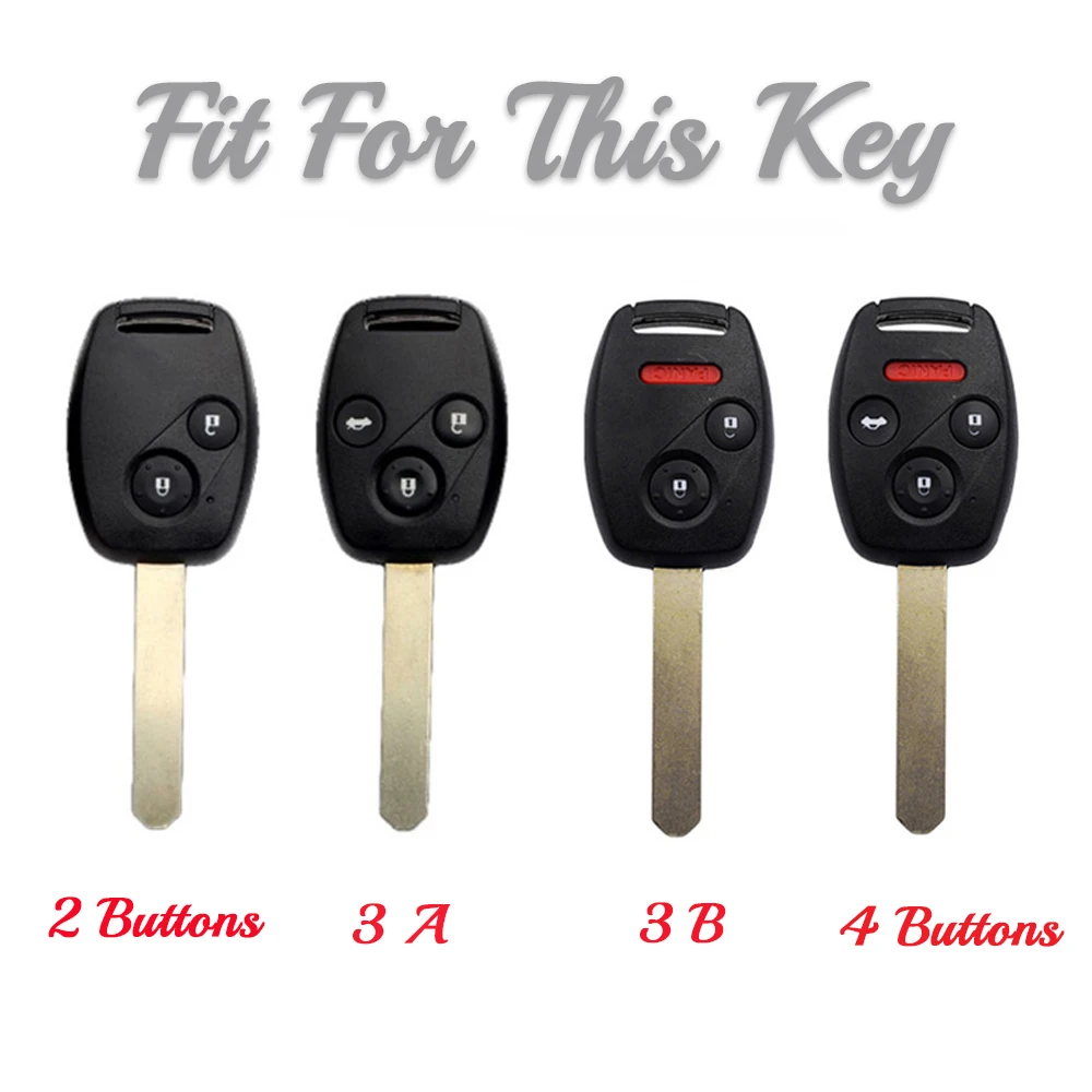 2025 2 3 4 Buttons TPU Car Key Case Cover for Honda Fit CIVIC new JAZZ Pilot Accord CR-V Freed Freed Pilot StepWGN Insight Key Shell