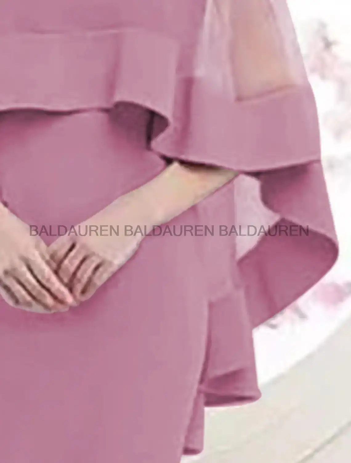 Pink Plus Size Mother Of The Bride Dresses Shealth Square Collar Flowers Short Mother Of Groom Dressses Robe Mere De Mariee E