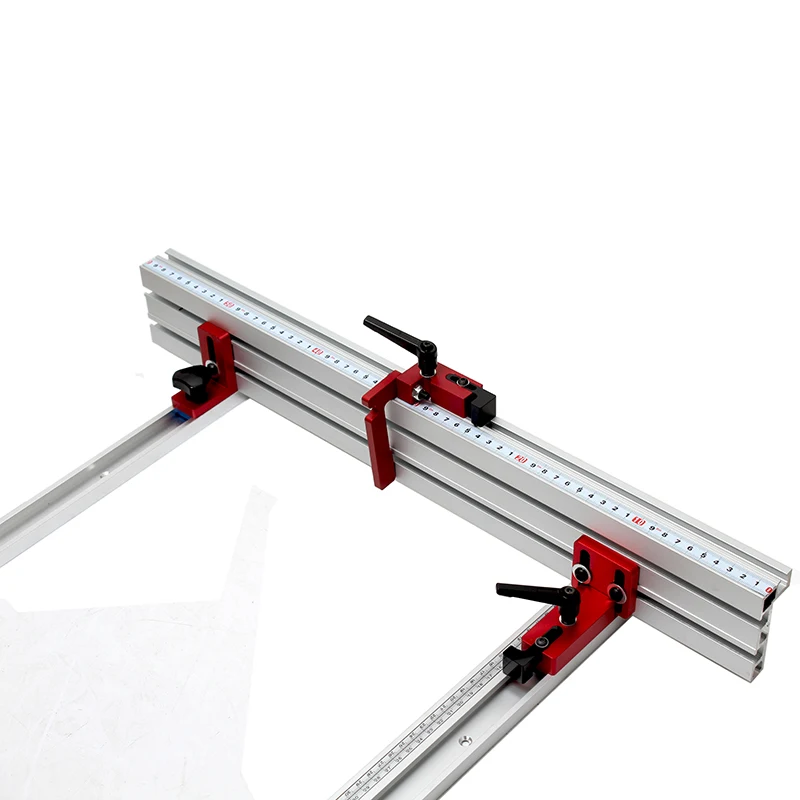 Woodworking T-track new 2025 Stop T-Slot Limiter Aluminium Miter Track Fence Flip Stop Chute Locator Carpenter DIY Workbench Tools