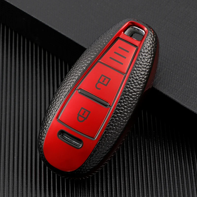 For Suzuki Vitara Swift Ignis Kizashi SX4 Baleno Ertiga Ciaz S-cross TPU Leather Car Remote Key Cover Case Shell Bag
