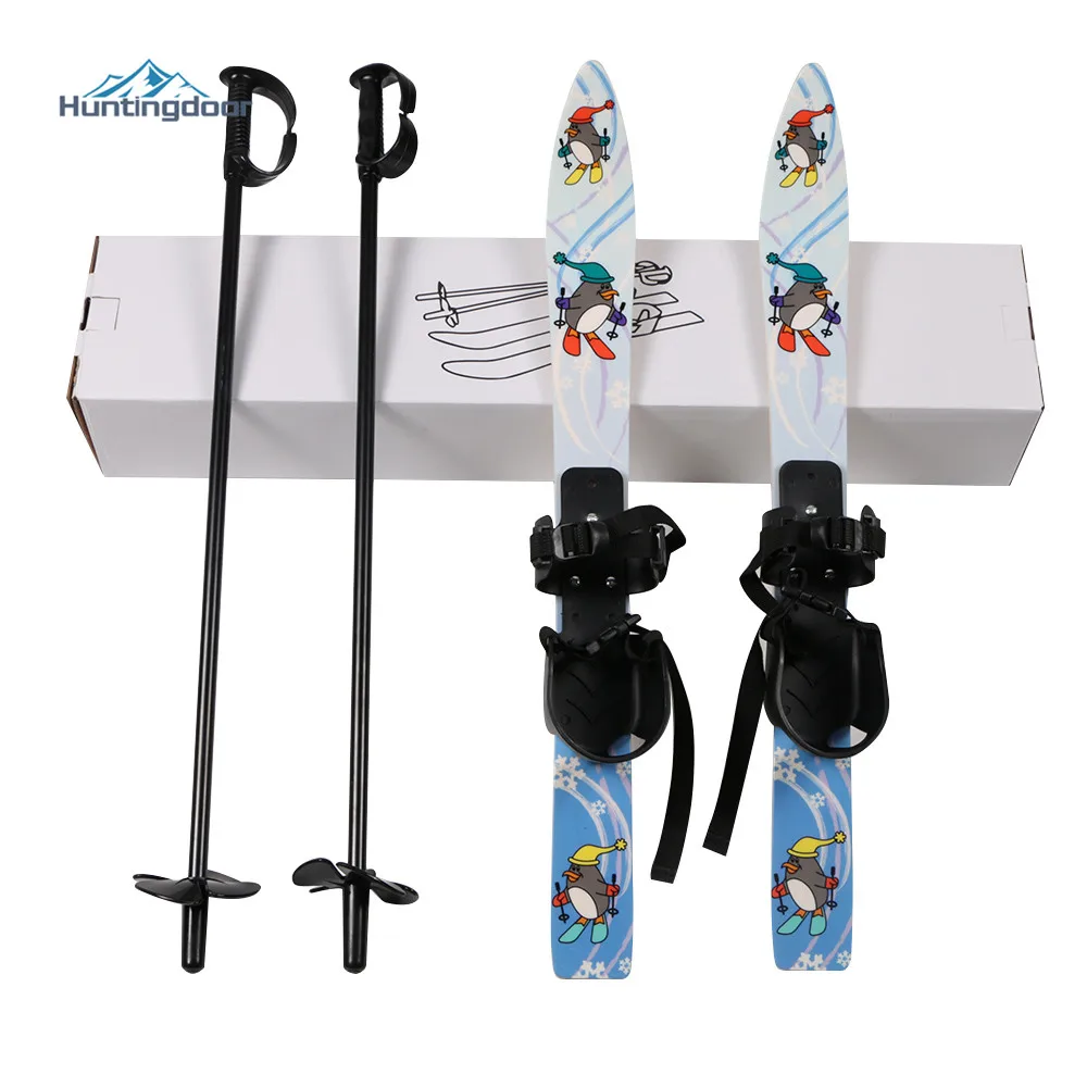 Children Ski Board Snowboarding Binding Ski Poles for Kids Skiing new Snowboard Gifts Winter Sports Ski Board 5-10 2025 years old