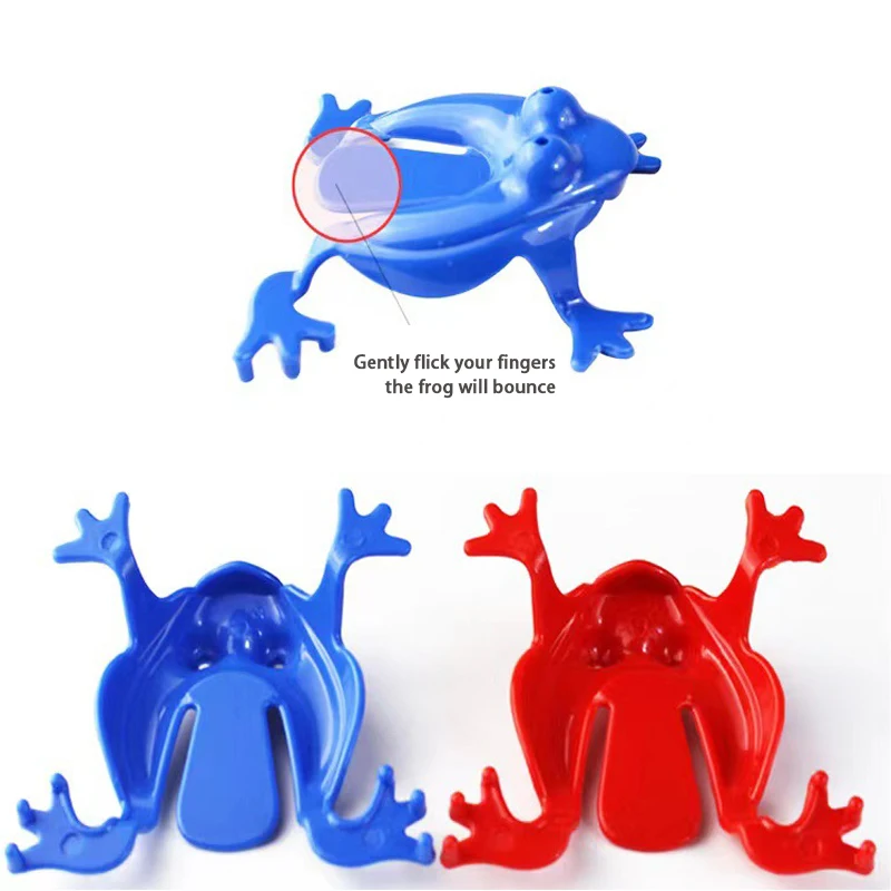 12PCS Jumping Frog Toys For Kids Finger Pressing Bouncing Frog Toy Antistress Relieve Family Game Kids Birthday Party Toys