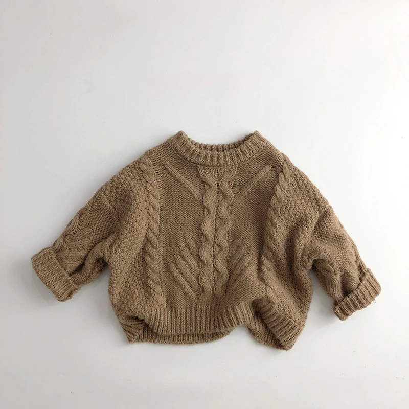 MILANCEL Chidren Sweaters Vintage Style Boys Knitwear Warm Kids Pullover Girls Sweaters